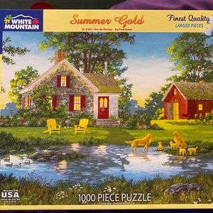 White Mountain 1000 piece jigsaw puzzle Summer Gold